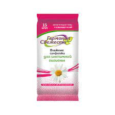 Влажные салфетки для интимной гигиены 15 шт